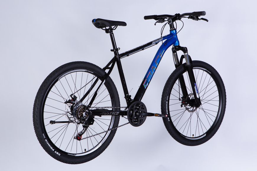 Велосипед AL 27.5" SPACE PHAETON DD FR рама-19" черно-синий 2025 VT_OPS-SP-27.5-040 фото
