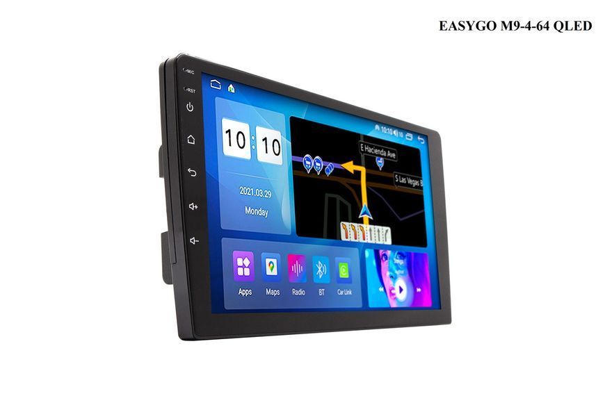 Універсальна автомагнітола EasyGo M9-4-64 QLED (Universal) Android MA_M9-4-64 QLED фото
