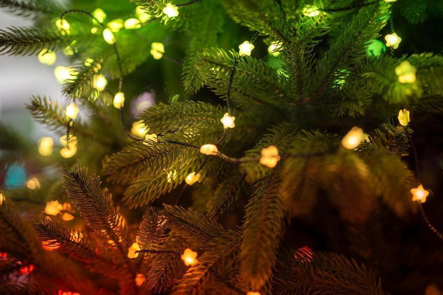 Гирлянда Smart LED Twinkly Strings Star RGB 200 IP20 12м USB-C кабель зеленый Twinkly RC_TWKS200RGB-G фото