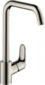 Змішувач для кухні Hansgrohe Focus, довж.виливу - 204мм, поворотний, 1важіль, KM260, сталь RC_31820800 фото