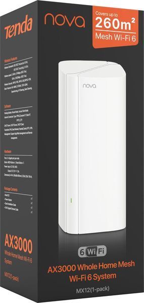 Система WiFi-Mesh MX12 NOVA AX3000, 1мод Tenda RC_MX12-KIT-1 фото