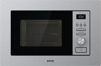 Печь Gorenje BM201AG1X микроволновая, встраиваемая, 20л, 800Вт, гриль, дисплей, нерж RC_BM201AG1X фото
