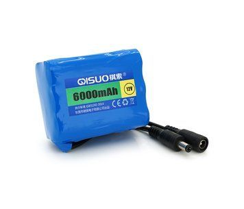 Акумуляторна батарея літієва QiSuo 12V 6Ah з елементами Li-ion 18650 (55x41x67) U_26022 фото
