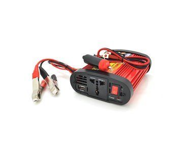 Інвертор напруги Voltronic Wm-1500 (900Вт), 12/220 з апроксимованою синусоїдою, 1 універсальна розетка, клем + крокодили U_27120 фото