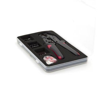 Інструмент обтискний Cinlin для обтискання клем + насадки 06-0.5-6mm2, 02С-0.5-2.5mm2, 16WF-6-16mm2, Black-red U_23281 фото