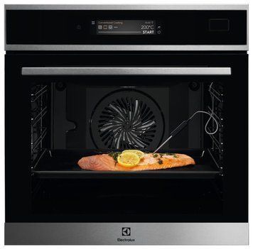 Electrolux Духова шафа електрична, 70л, А++, пар, дисплей, конвекція, ф-ція пароварки, телескопічні RC_EOB9S31WX фото