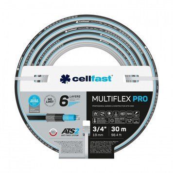 Шланг садовый Cellfast MULTIFLEX PRO 3/4" 30м, 6 слоев, до 35 Бар, -20&hellip;+65&deg;C RC_13-821 фото