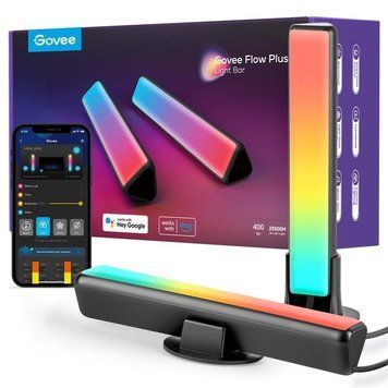 Набір підсвічування Govee H6056 Flow Plus Light Bars, RGBICWW, WI-FI/Bluetooth, чорний RC_H60563D1 фото
