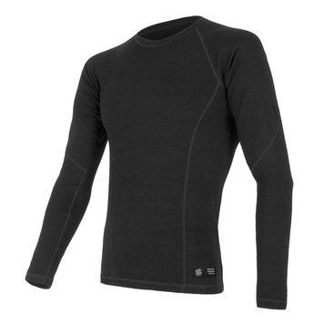 Термофутболка чоловіча Sensor Merino DF LS black 15100021, SM11M-black-XXXL TM_SM11M-black-XL фото