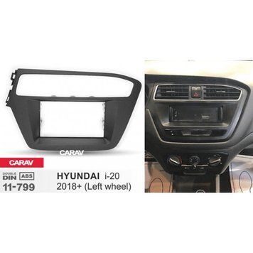 Перехідна рамка CARAV 11-799 2-DIN для HYUNDAI i-20 2018+ (ліворульна) MA_11-799 фото