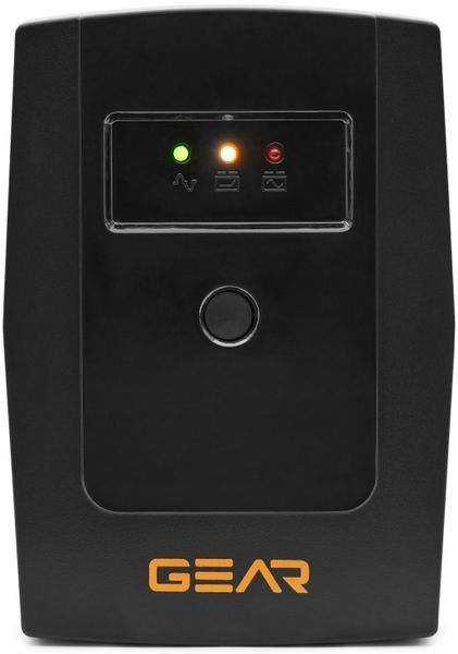 Пристрій безперебійного живлення GEAR 800VA/480W LED plastic RJ45+USB (GU-800PL) IP_GU-800PL фото