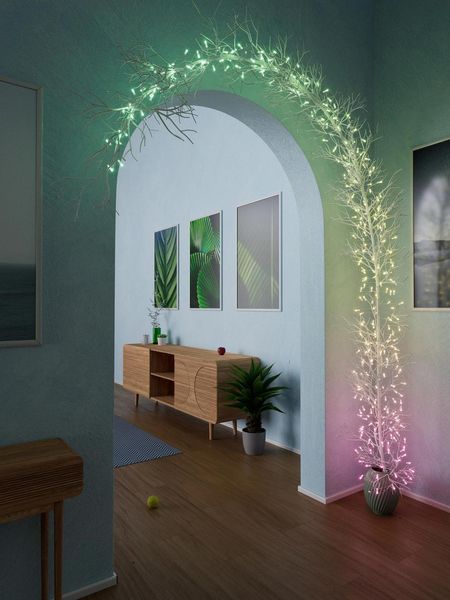 Гірлянда Smart LED Twinkly Strings Candle RGB 100 IP20 6м USB-C кабель зелений Twinkly RC_TWKC100RGB-G фото
