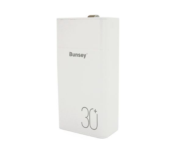 Повербанк Bunsey BY-40 30000mAh, Input:MicroUSB+Type-C, Output:2USB/Type-C, QC22.5W/PD20W, White U_29511 фото
