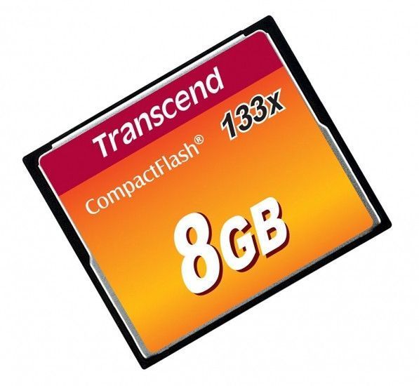 Карта памят Transcend 133x CompactFlash (Standard) [TS8GCF133] RC_TS8GCF133 фото