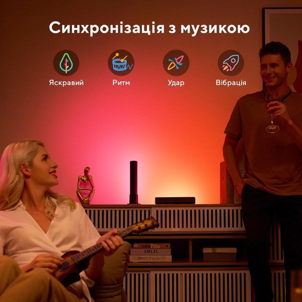 Набір підсвічування Govee H6056 Flow Plus Light Bars, RGBICWW, WI-FI/Bluetooth, чорний RC_H60563D1 фото