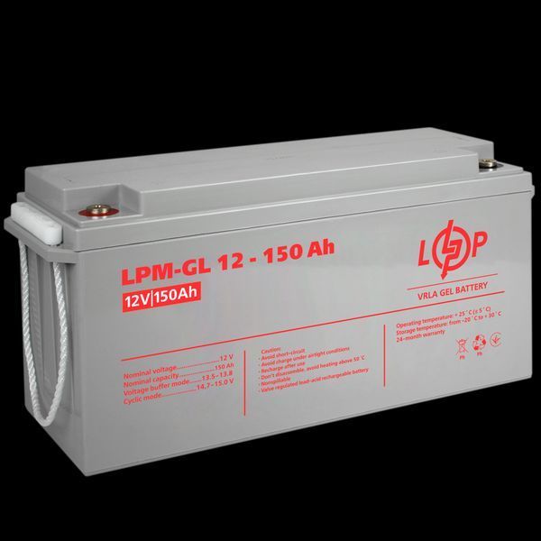 Акумулятор гелевий LPM-GL 12V - 150 Ah LP_4155 фото