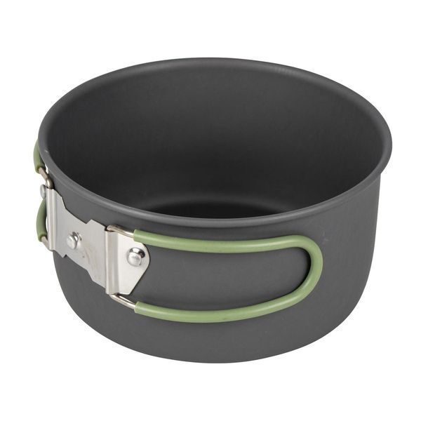 Набір посуду Bo-Camp Explorer 4 Pieces 19 Hard Anodized Grey/Green (2200241) DS_DAS302733 фото