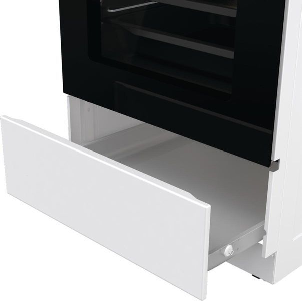 Плита Gorenje комбинированная, 70л, 50x60см, дисплей, IconLed, эмалированный, белый RC_GK5C62WH фото