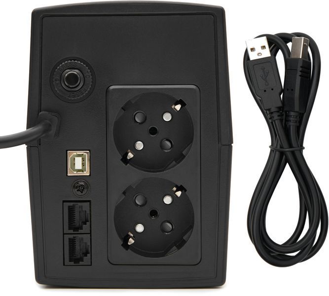 Пристрій безперебійного живлення GEAR 800VA/480W LED plastic RJ45+USB (GU-800PL) IP_GU-800PL фото