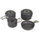Набір посуду Bo-Camp Explorer 4 Pieces 19 Hard Anodized Grey/Green (2200241) DS_DAS302733 фото 1