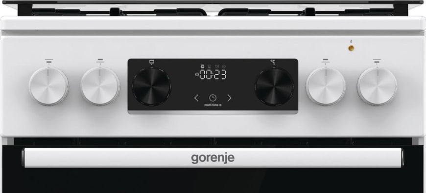 Плита Gorenje комбинированная, 70л, 50x60см, дисплей, IconLed, эмалированный, белый RC_GK5C62WH фото