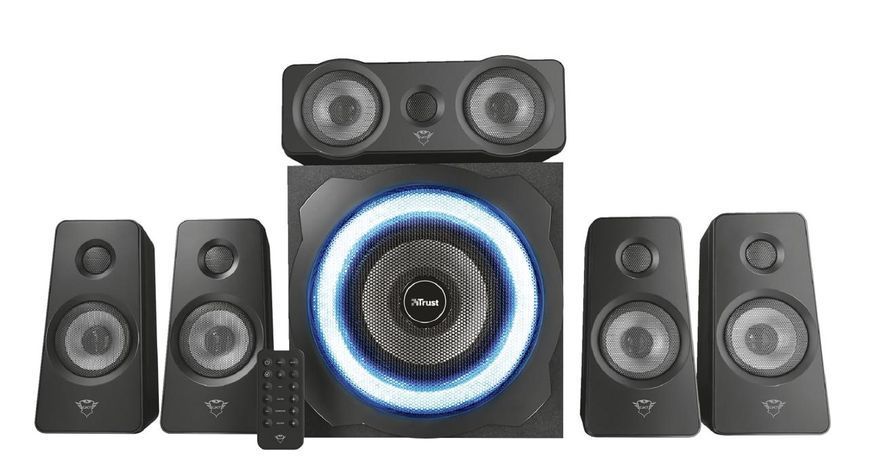 Акустическая система Trust GXT 658 Tytan 5.1, 90Вт, AUX, черный RC_21738_TRUST фото