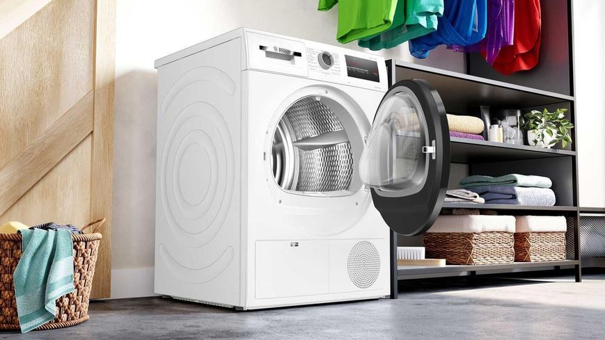 Bosch Сушильная машина тепловой насос, 8кг, A++, 60см, дисплей, белый RC_WTH85205UA фото