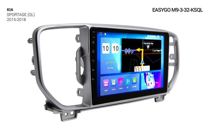 Штатна автомагнітола EasyGo M9-3-32-KSQL QLED KIA Sportage MA_M9-3-32-KSQL фото