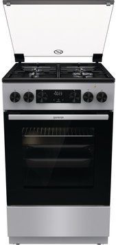 Плита Gorenje комбінована, 70л, 50x60см, дисплей, IconLed, емальований, сірий RC_GK5C40SH фото