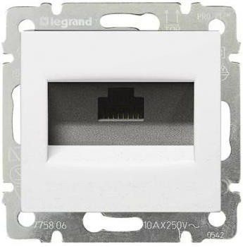 Legrand Valena Classic розетка інформаційна 1ХRJ45 категорія 6 - STP RC_774244 фото