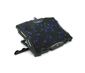 Подставка под ноутбук IceCoorel K12, 10-17", 15*60mm 2500&plusmn;10% RPM, корпус пластик+алюминий U_35668 фото