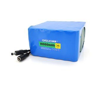 Акумуляторна батарея літієва QiSuo 24V 18Ah з елементами Li-ion 18650 (120x110x67) U_26016 фото