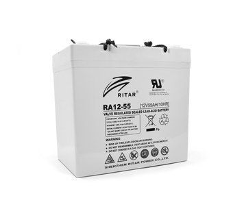 Аккумуляторная батарея AGM RITAR RA1255 12V 55Ah (229х138х211(216) U_6238 фото