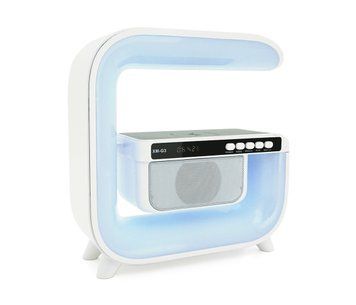 Настольная лампа-ночник G3, Bluetooth колонка, бспроводная зарядка телефона U_34707 фото
