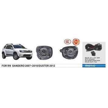 Фары доп.модель Renault Duster 2010-15/Sandero 2007-10/RN-0143/H11-12V55W/эл.проводка (RN-0143) OL_49128 фото