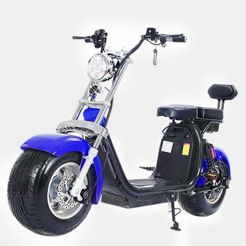 Електроскутер Citycoco Long 1500W, 60V12Ah, Blue OL_50799 фото