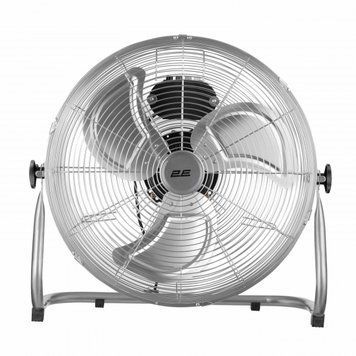 Вентилятор підлоговий 2E PowerWind 45C професійний, 45см, 100Вт, кнопки, двигун мідь 100%, срібний RC_2E-IF45C фото