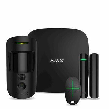 Комплект охранной сигнализации Ajax StarterKit Cam, hub 2, motioncam, doorprotect, spacecontrol, jeweller, RC_000016586 фото