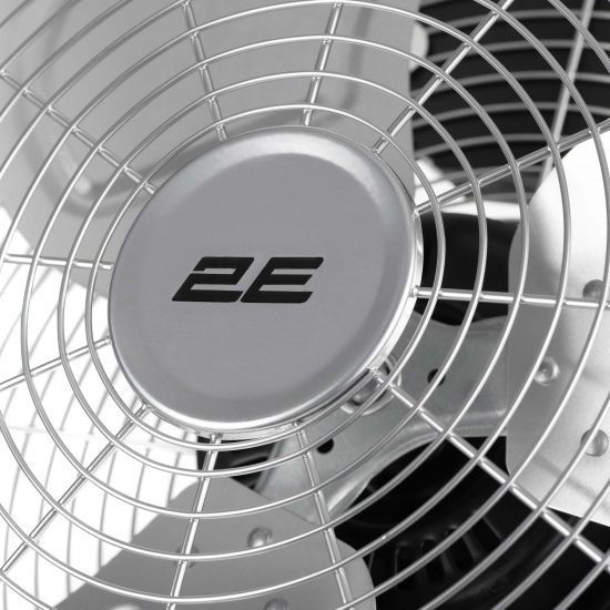Напольный вентилятор 2E PowerWind 45C профессиональный, 45см, 100Вт, кнопки, двигатель медь 100%, серебряный RC_2E-IF45C фото