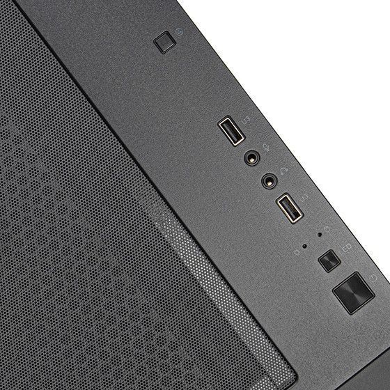 Корпус FARA FA312Z-BG, без БП, 2xUSB3.0, 2x140mm ARGB fan, TG Side Panel, mATX, Black SilverStone RC_SST-FA312Z-BG фото