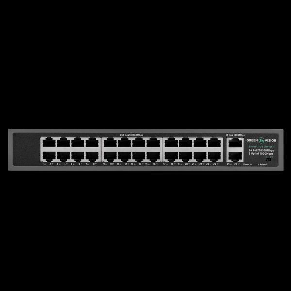 Комутатор мережевий POE GV-017-D-24+2PG LP_21313 фото