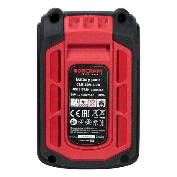 Аккумуляторная батарея WORCRAFT CLB-20V-4.0D WM_13306 фото