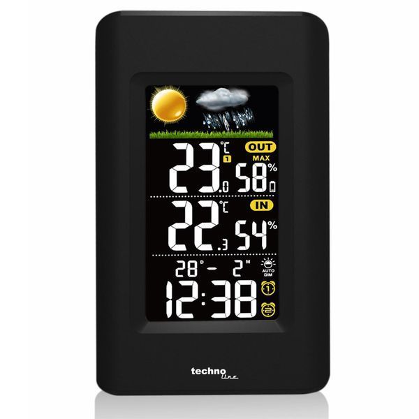 Метеостанція Technoline WS6447 Black (WS6447) (без акумулятора та зарядного пристрою) DS_DAS301180 фото