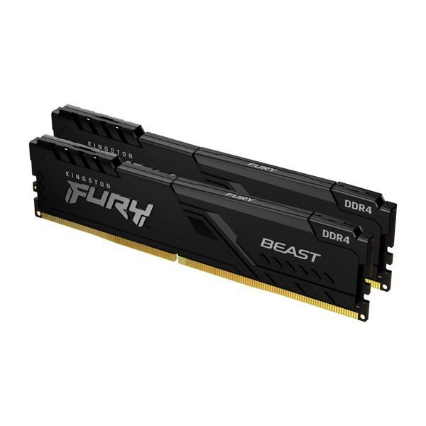Память ПК Kingston DDR4 32GB KIT (16GBx2) 2666 FURY Beast RC_KF426C16BBK2/32 фото
