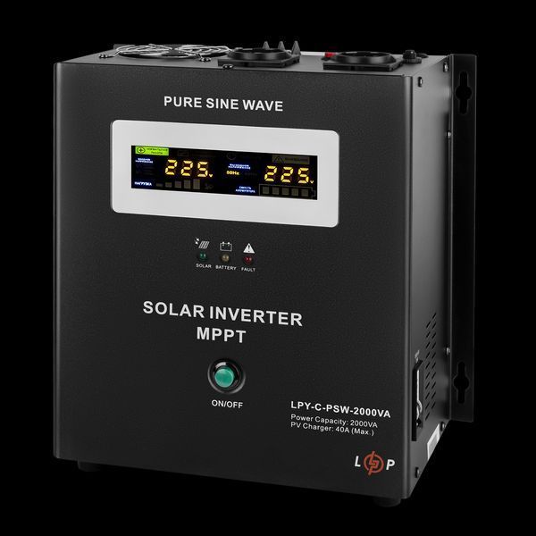 Сонячний інвертор (ДБЖ) LogicPower LPY-C-PSW-2000VA (1400W) MPPT24V LP_4126 фото