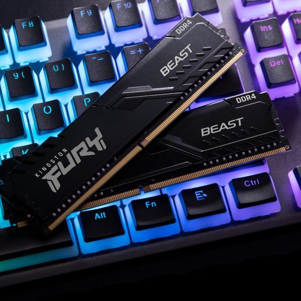 Память ПК Kingston DDR4 32GB KIT (16GBx2) 2666 FURY Beast RC_KF426C16BBK2/32 фото