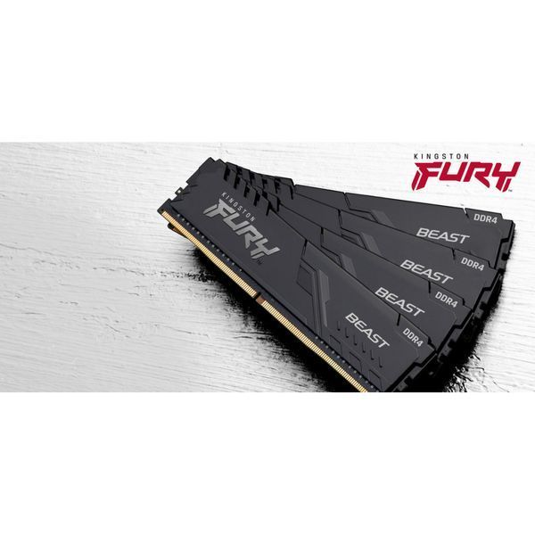 Память ПК Kingston DDR4 32GB KIT (16GBx2) 2666 FURY Beast RC_KF426C16BBK2/32 фото