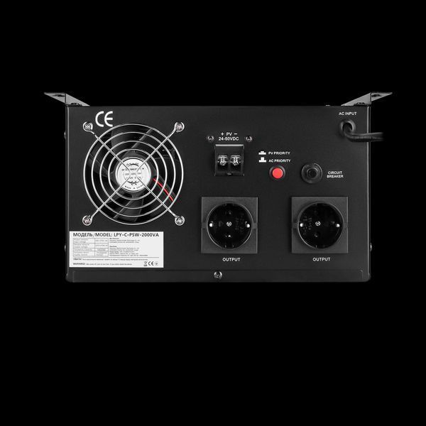 Сонячний інвертор (ДБЖ) LogicPower LPY-C-PSW-2000VA (1400W) MPPT24V LP_4126 фото