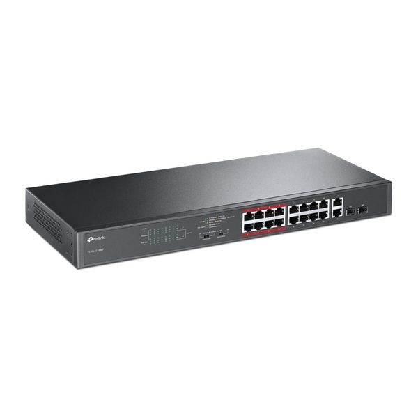 Комутатор TP-LINK TL-SL1218MP 16x1FE (16xPoE), 2xSFP, 192Вт, Некерований RC_TL-SL1218MP фото