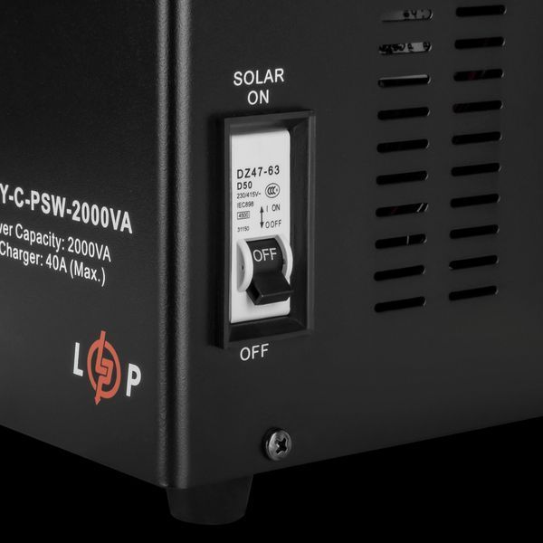 Сонячний інвертор (ДБЖ) LogicPower LPY-C-PSW-2000VA (1400W) MPPT24V LP_4126 фото